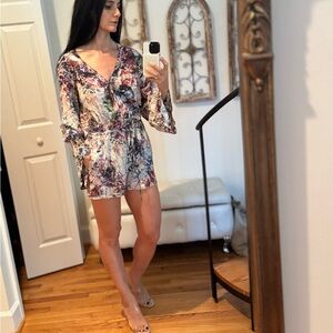 Floral Long Sleeve Romper